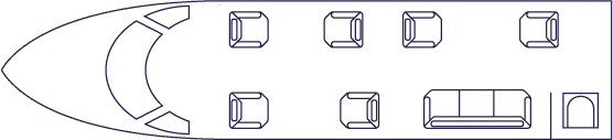 Challenger 350 Cabin Layout