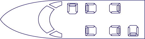 Cabin layout - Citation M2