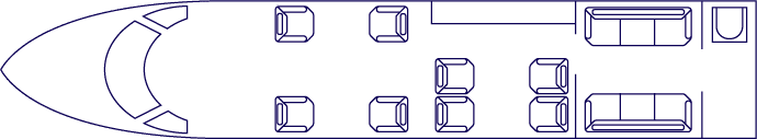 Cabin Layout Falcon900